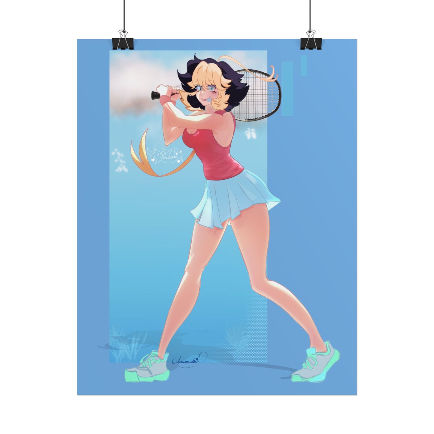 Meruccubi Tennis Poster