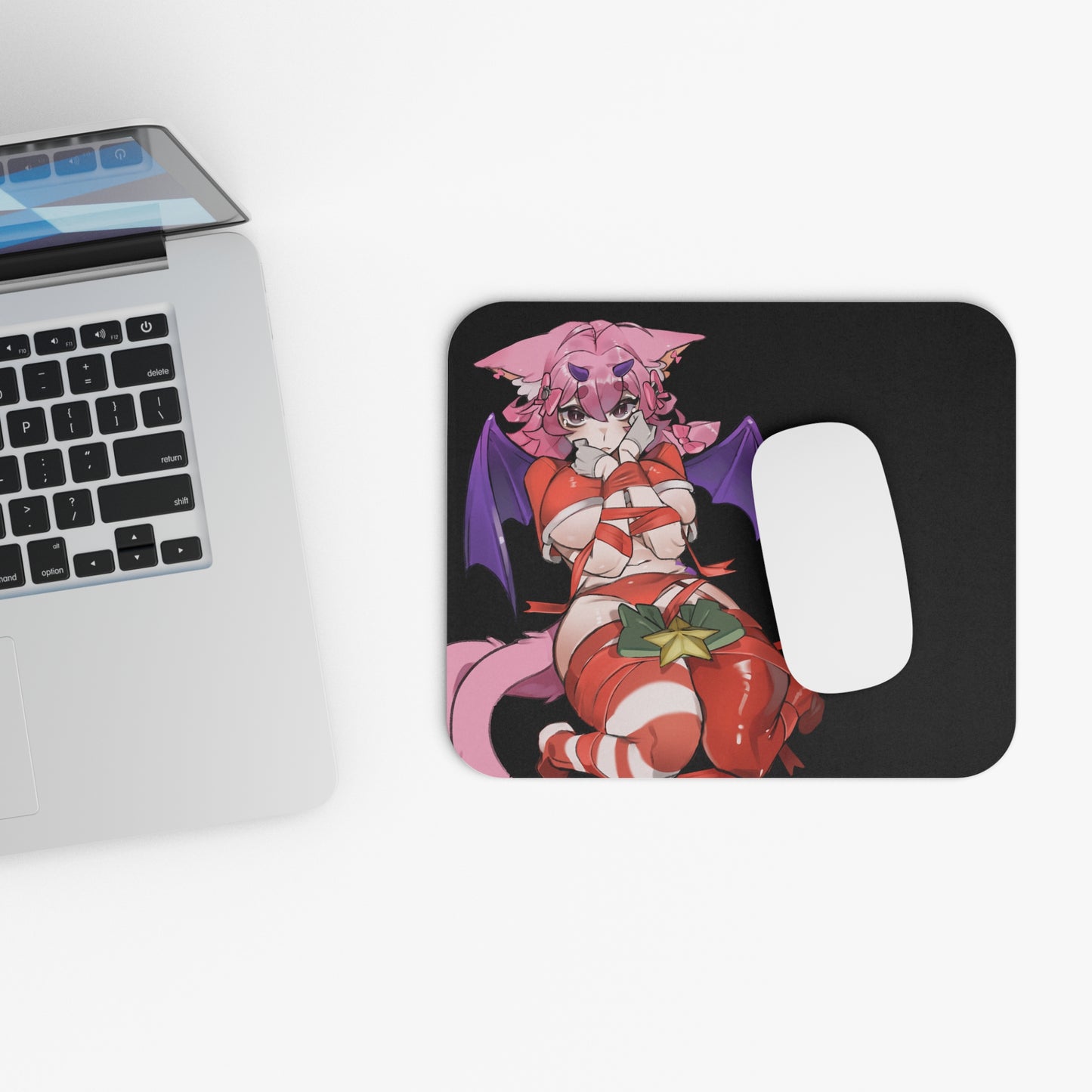 Christmas Kat Mouse Pad - Left