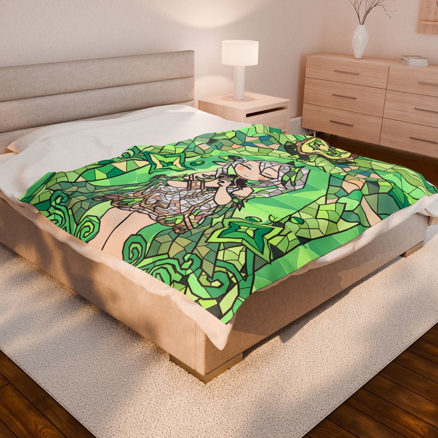 Nahida Plush Throw Blanket