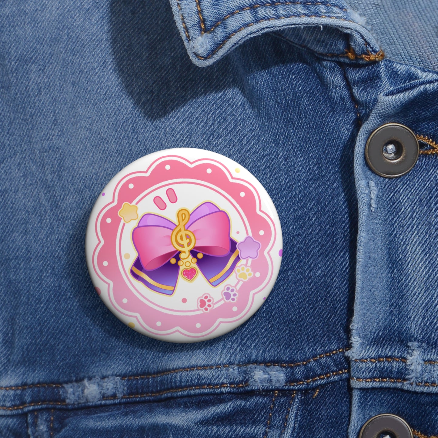 Rozalea Charm Pin Button