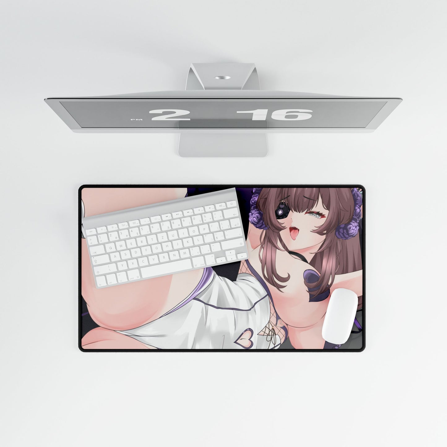 Canin Rose "Midnight Ribbons" Deskmat