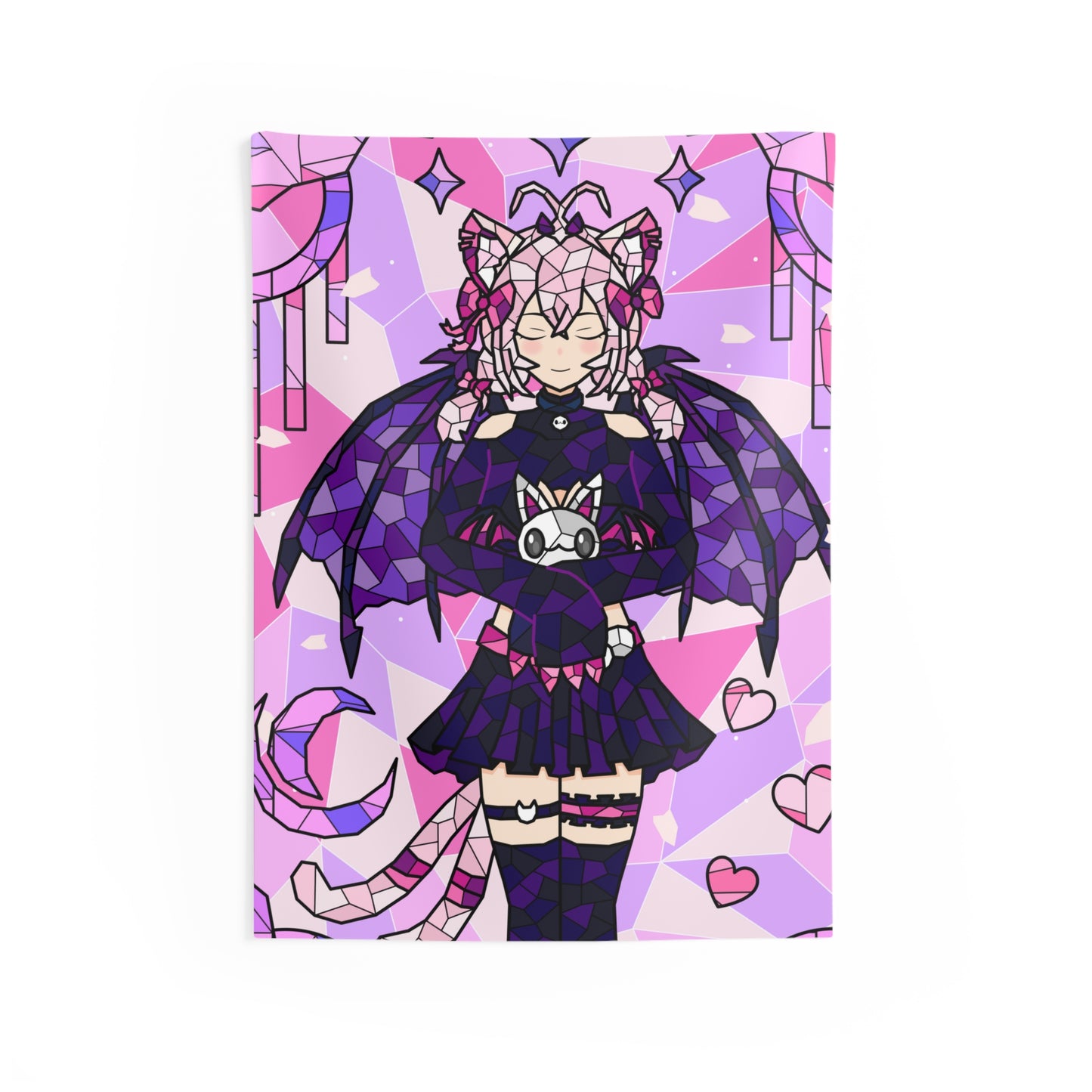 Stained Glass Vtuber Tapestry