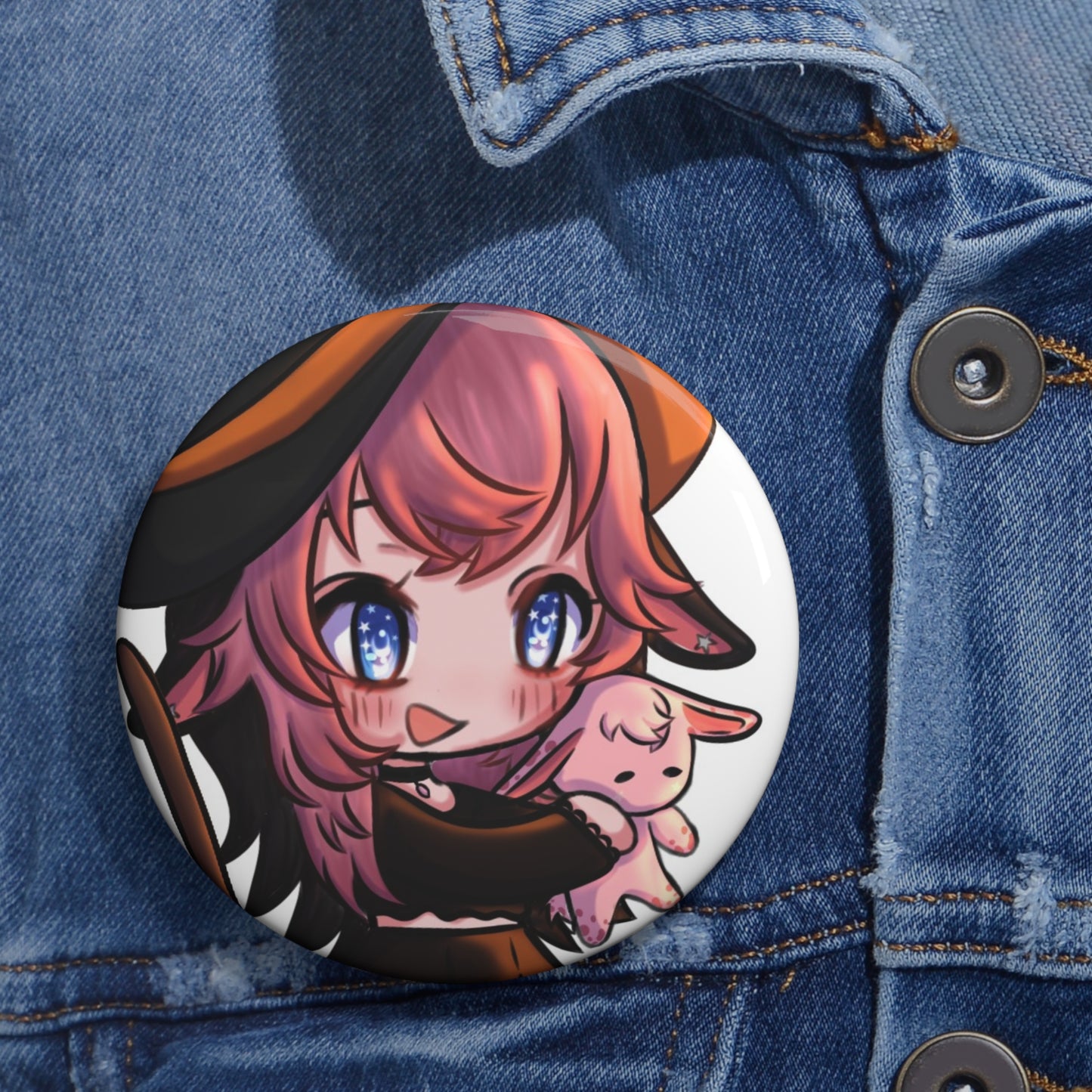 Limited Solace Plum Halloween Button