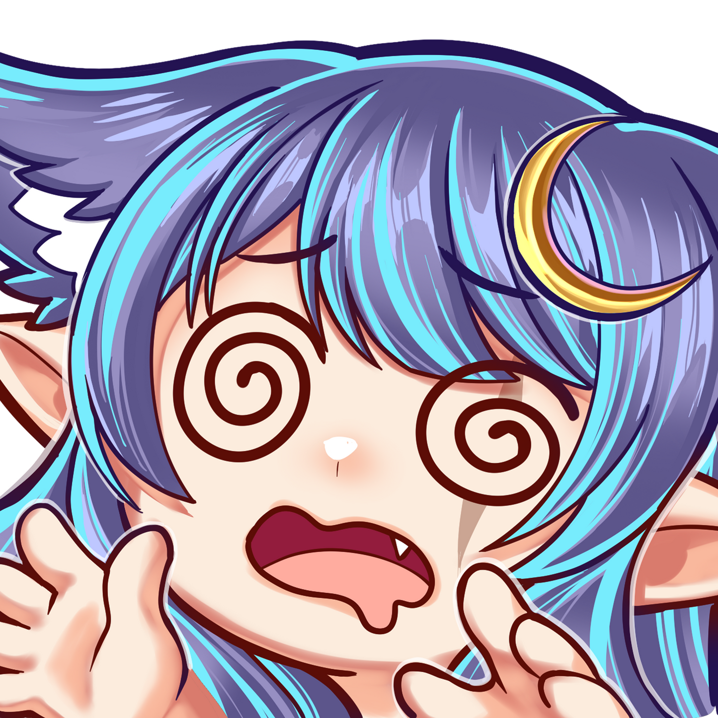 Wolvenmoonshadow Hungry Keychain