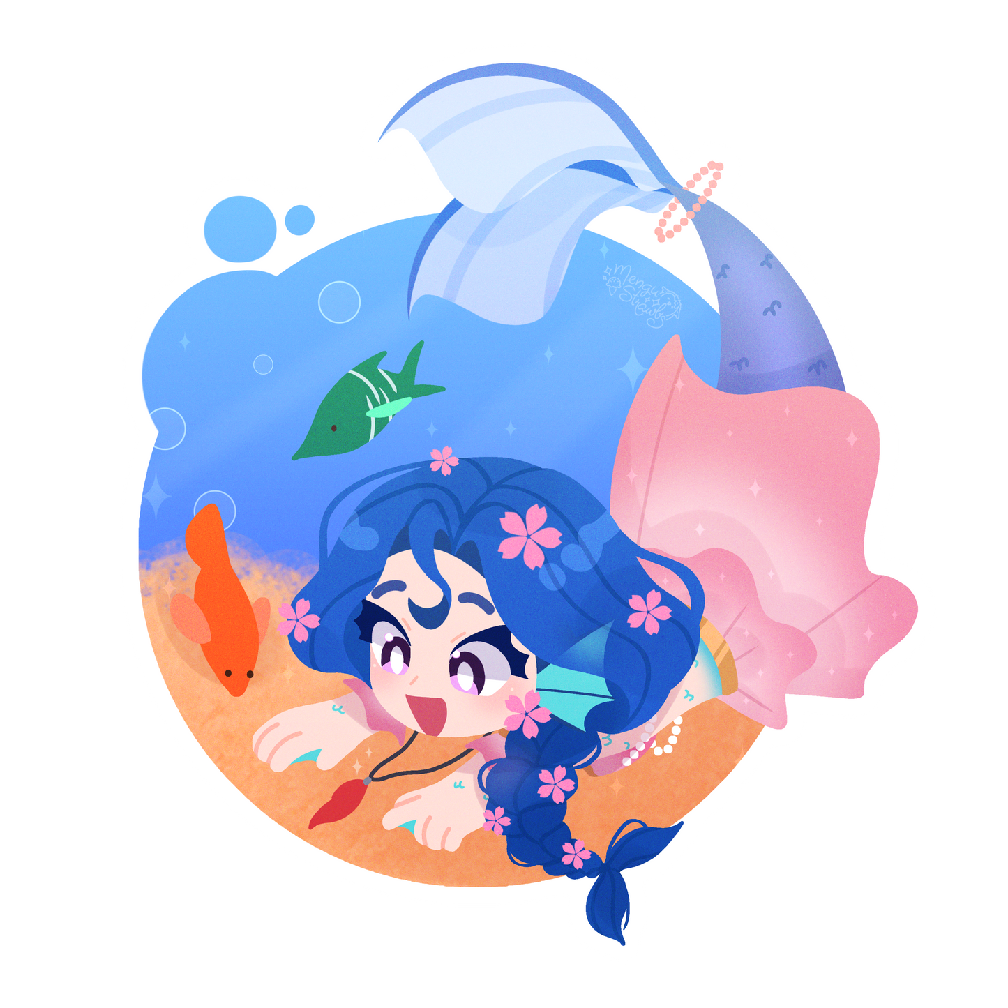 Akemi "Sand Surfing" Keychain