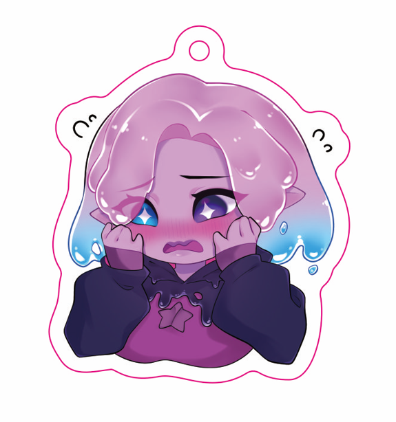 Sour Slimes Keychain