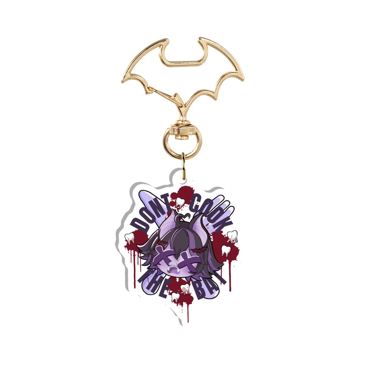 battylotus "Don't Cook The Bat" Double-Sided Keychain