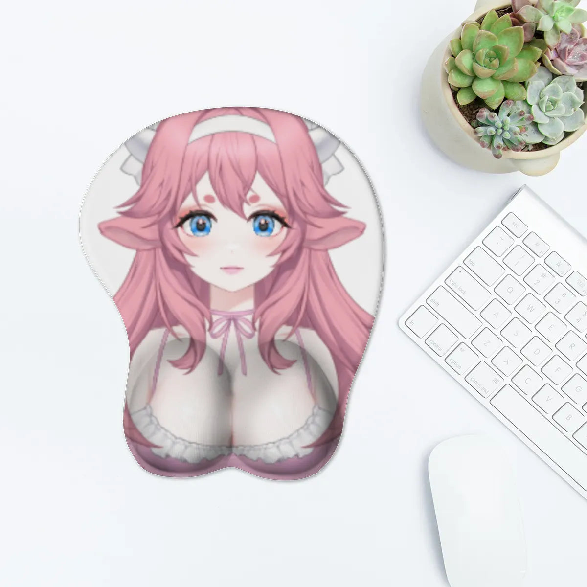 StrawberryMilkMaid 3D Booba Mousepad