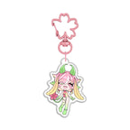 NekochiKohaku "Idle" Front-Side Glitter Epoxy Keychain