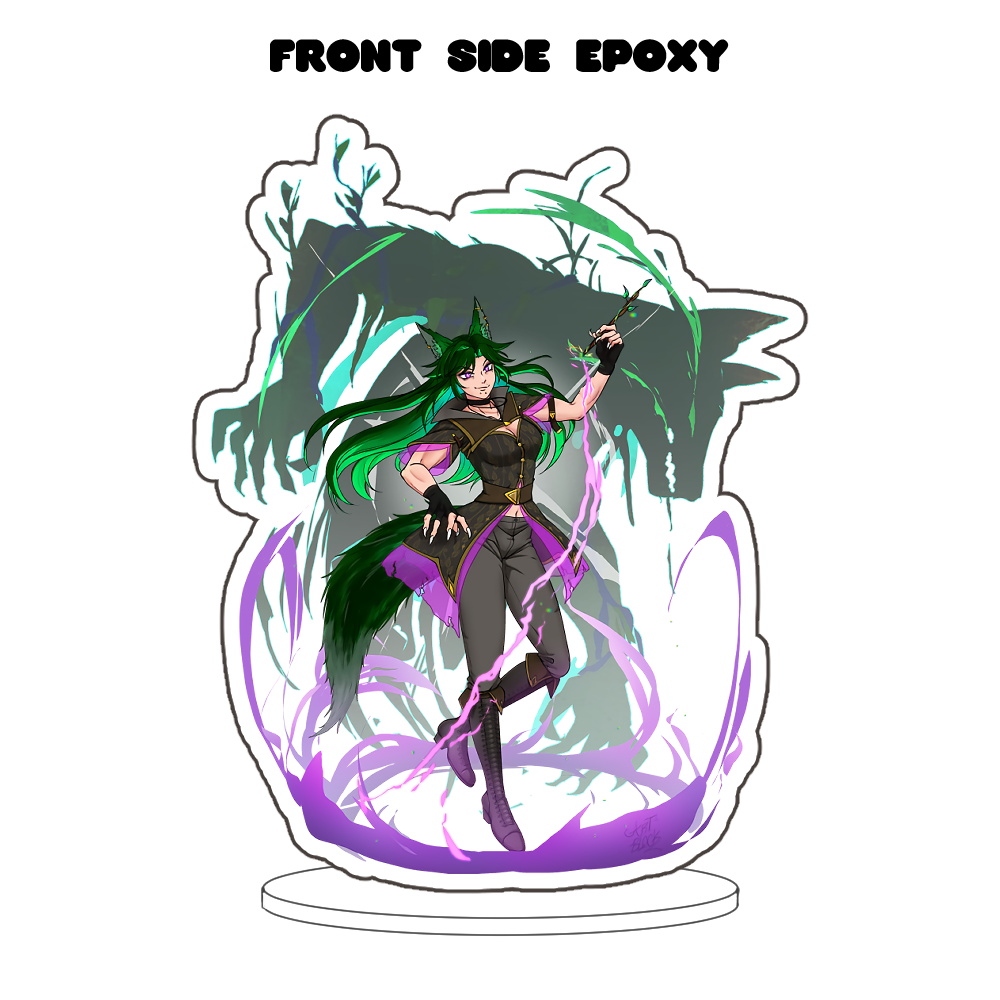 Eva Artblock "Beast Within" Front-Side Epoxy Standee