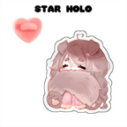 Chaibeani "Tail Bite" Front-Side Holographic Pin