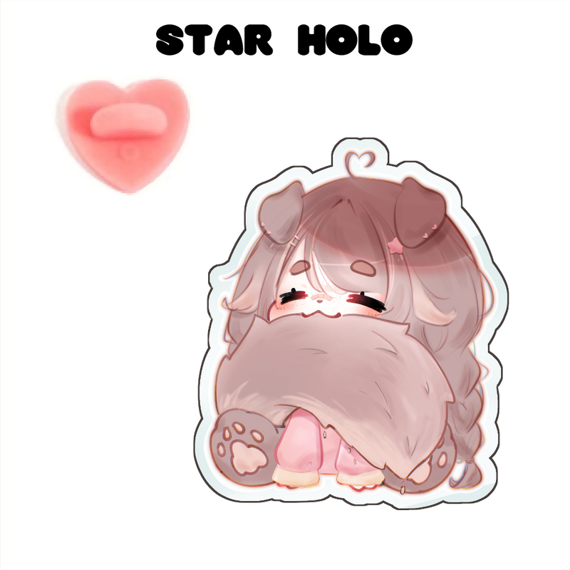 Chaibeani "Tail Bite" Front-Side Holographic Pin