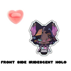 Azura Grimrose "Chibi" Front-Side Holographic Pin