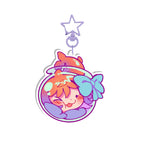 SnackieDoodleVT "Fishbowl" Acrylic Keychain