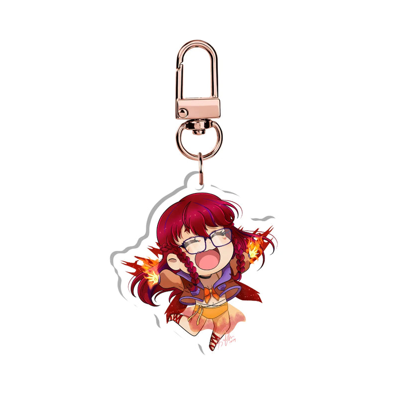 Amber Elkhart "Fire Hands" Keychain