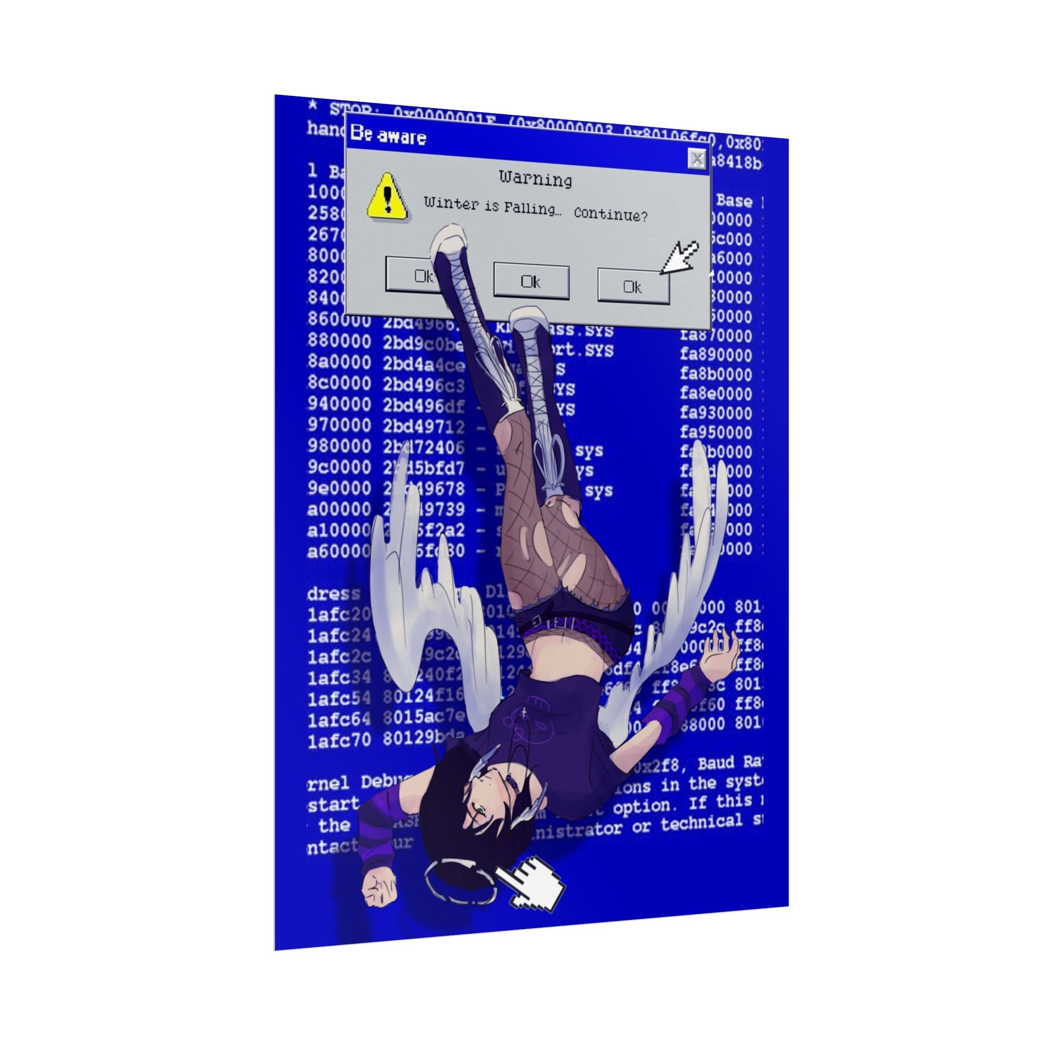 winteris2tired "winteris404'd" Poster