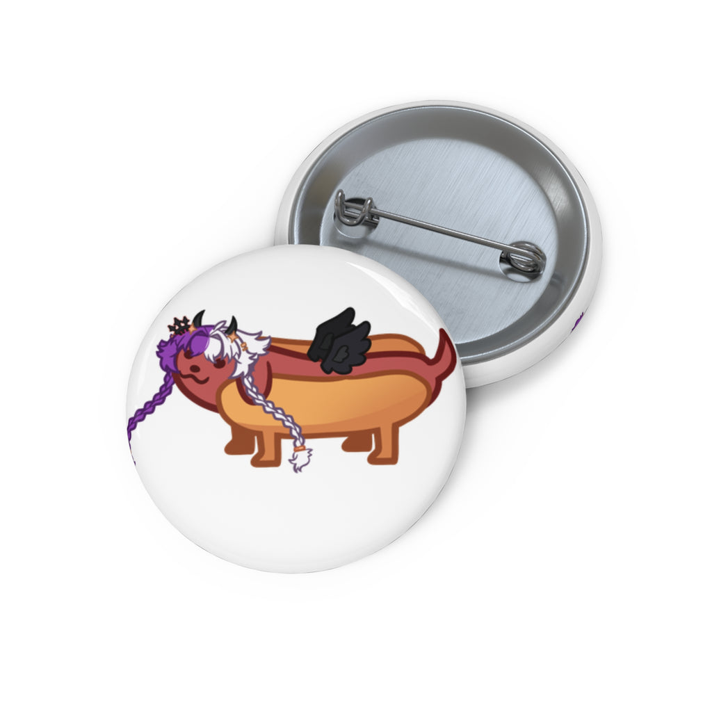 Clovelier "Hot Dog" Pin Button