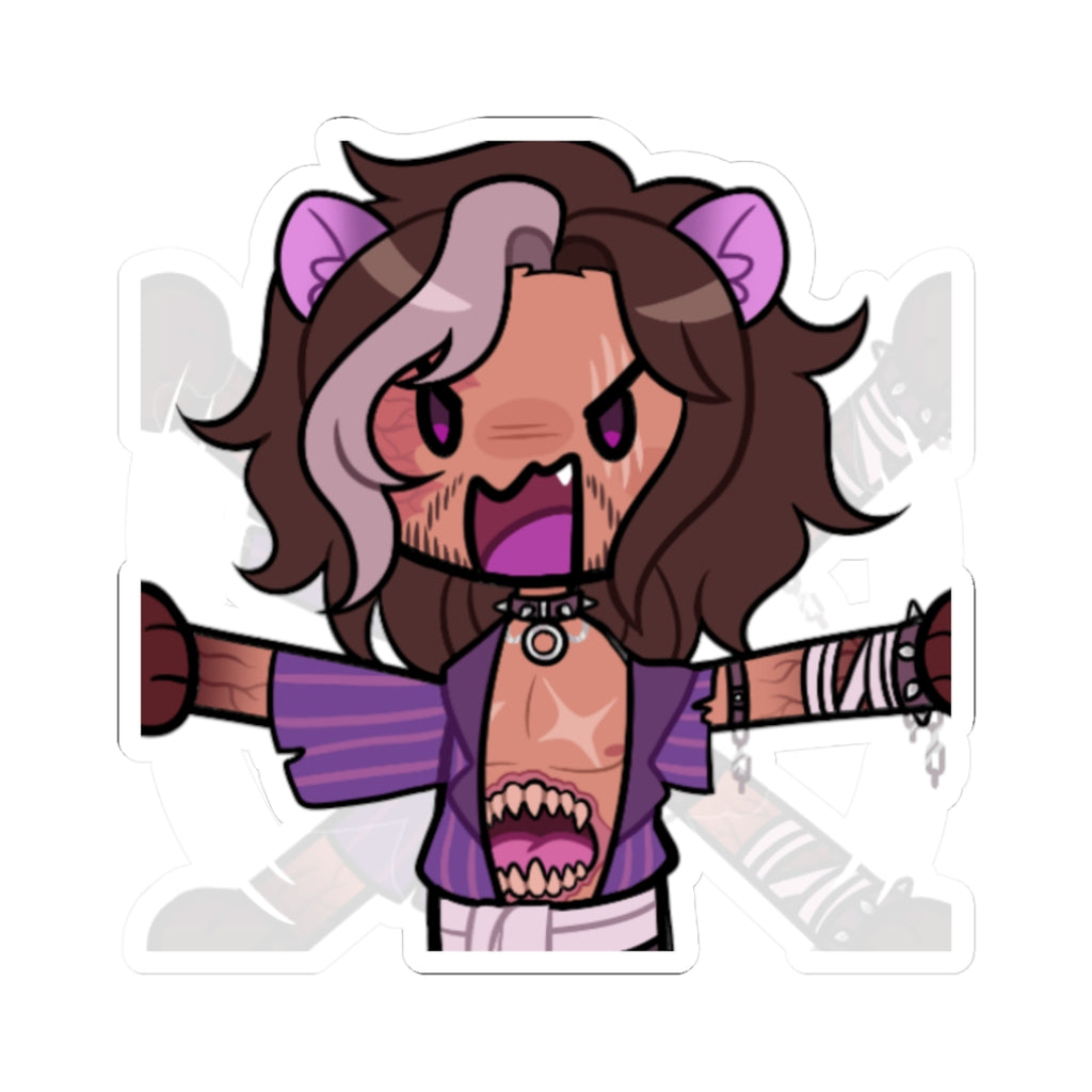 Angry htxLion Sticker