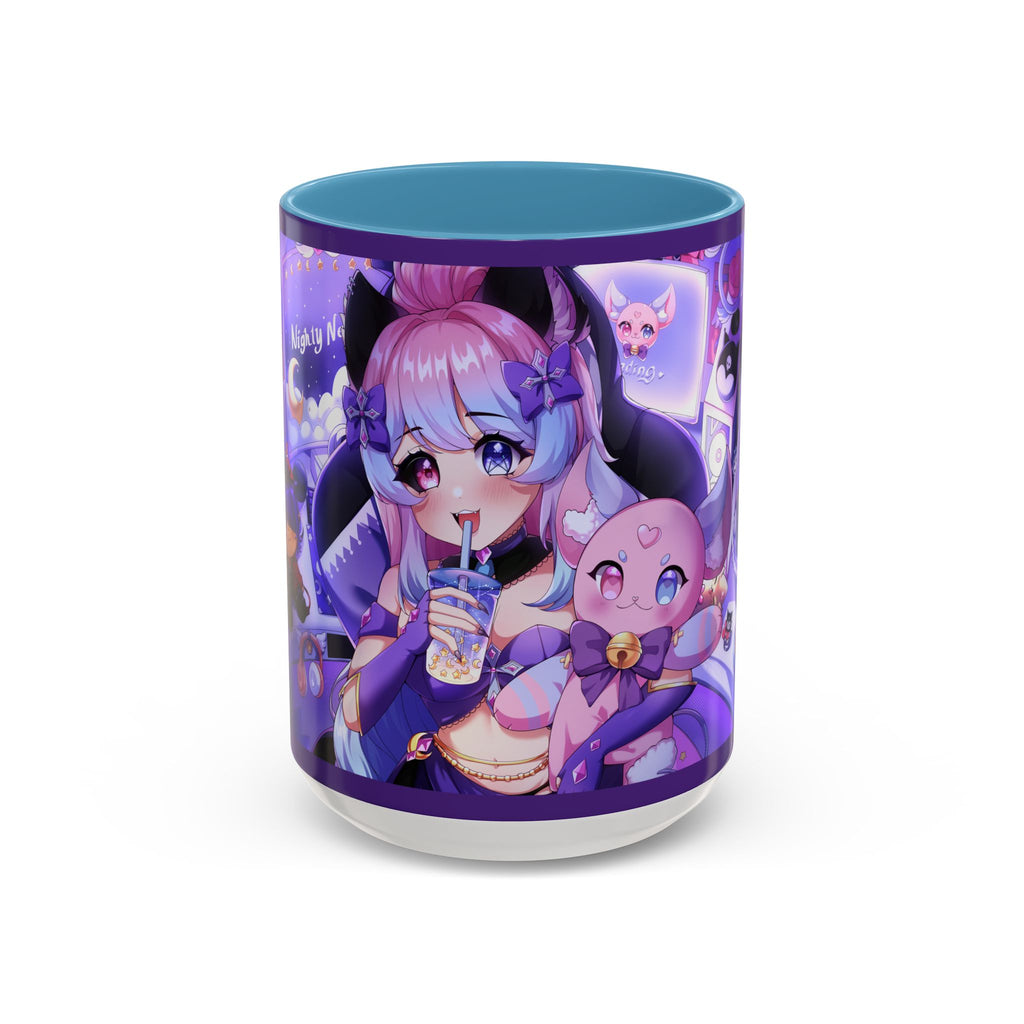 "Time To Stream!" Nighty Neko Mug