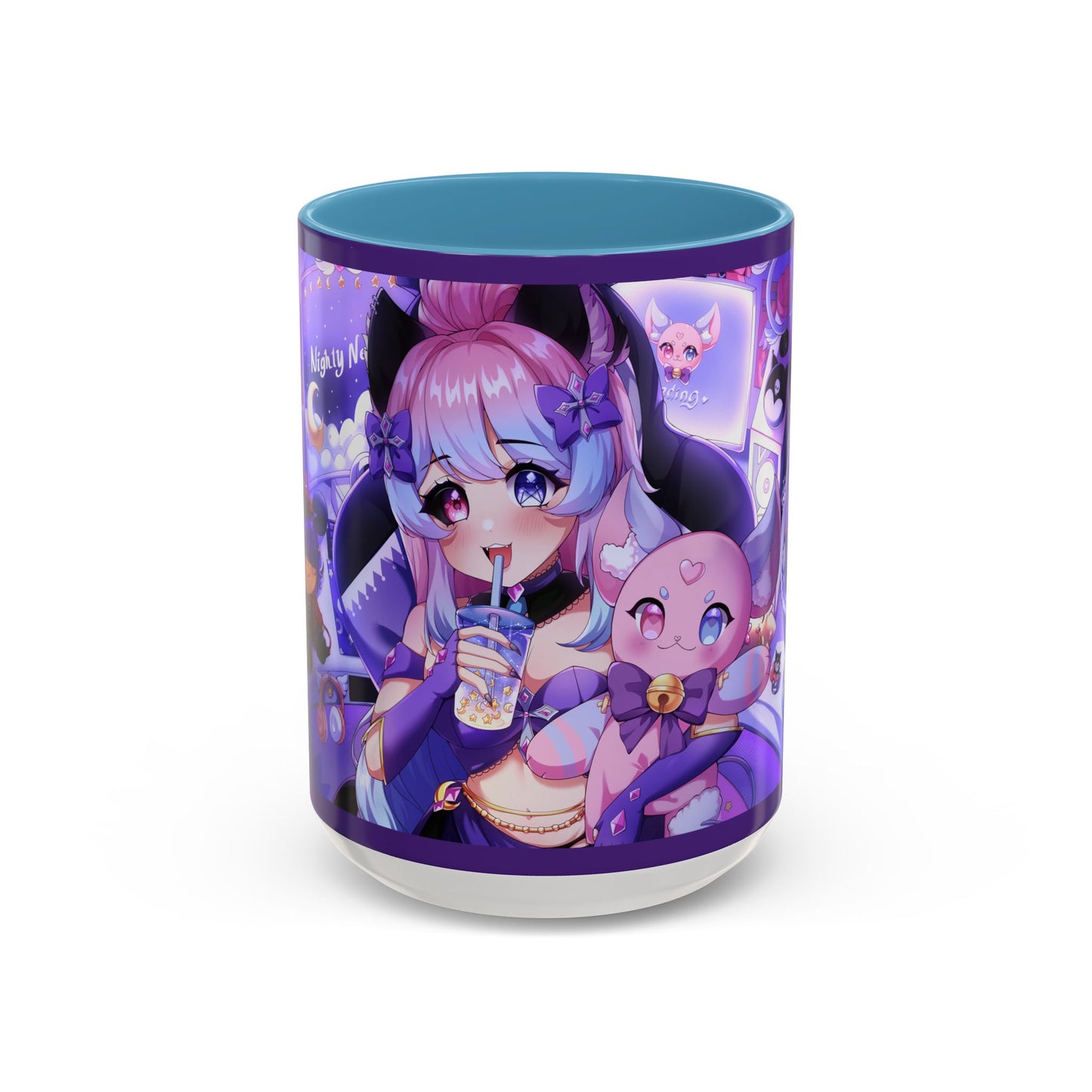 "Time To Stream!" Nighty Neko Mug