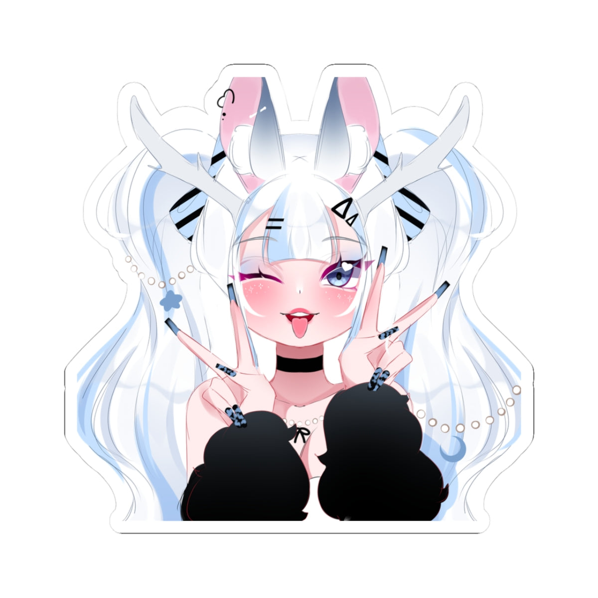 bunny.png "Peace" Sticker