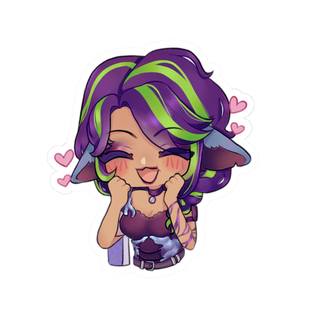 Amefloof "Squeal" Sticker