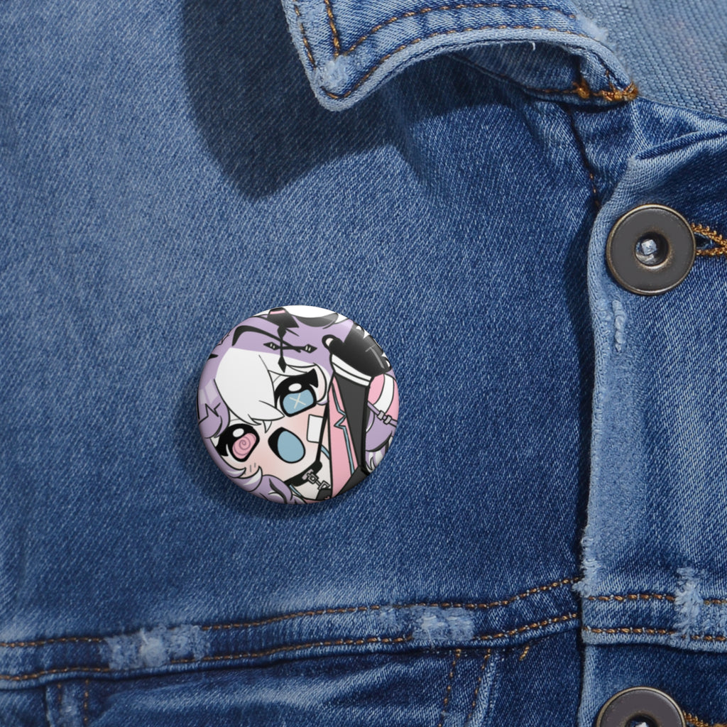 Mooniebunnz "Wave" Button Pin