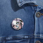 Mooniebunnz "Wave" Button Pin