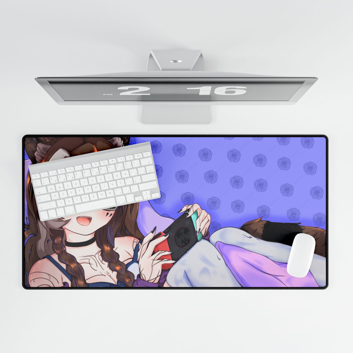 RozeyBlue "Cozy Rozey" XL Plus Deskmat