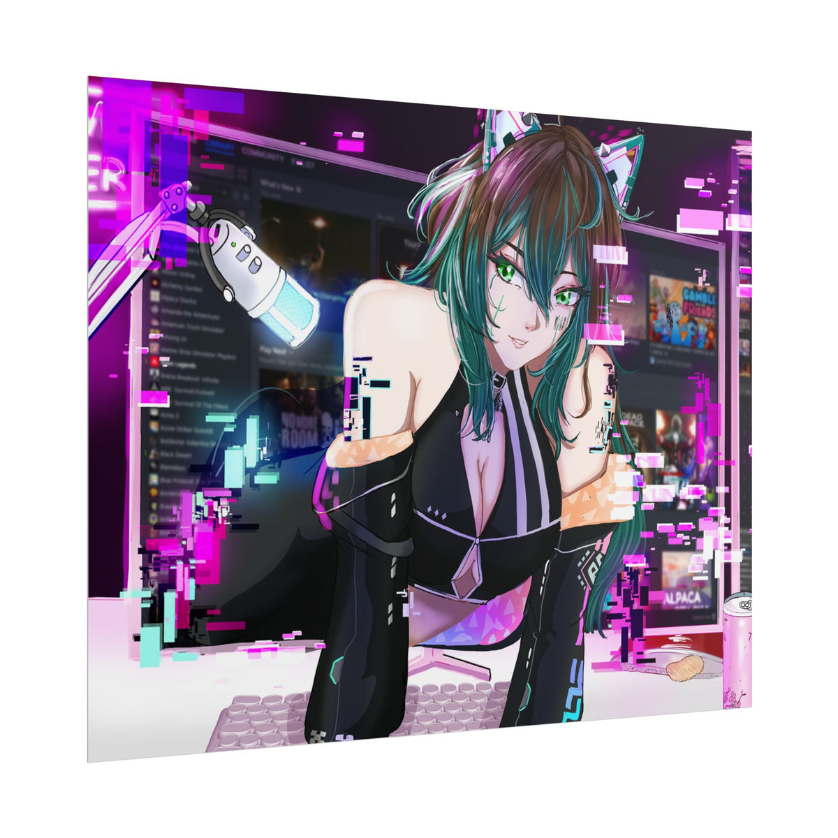 Risa Cupcake "Peeking Out" Poster