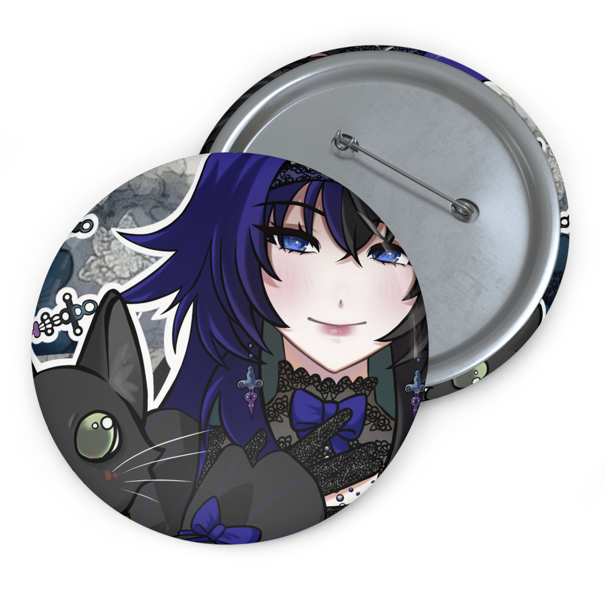 Nyx Blackveil Button Pin
