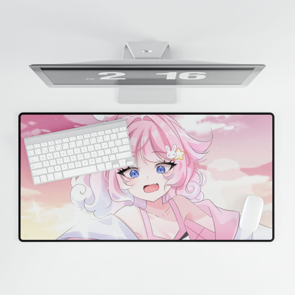 NyoomiePiyu Pink Sky Desk Mat
