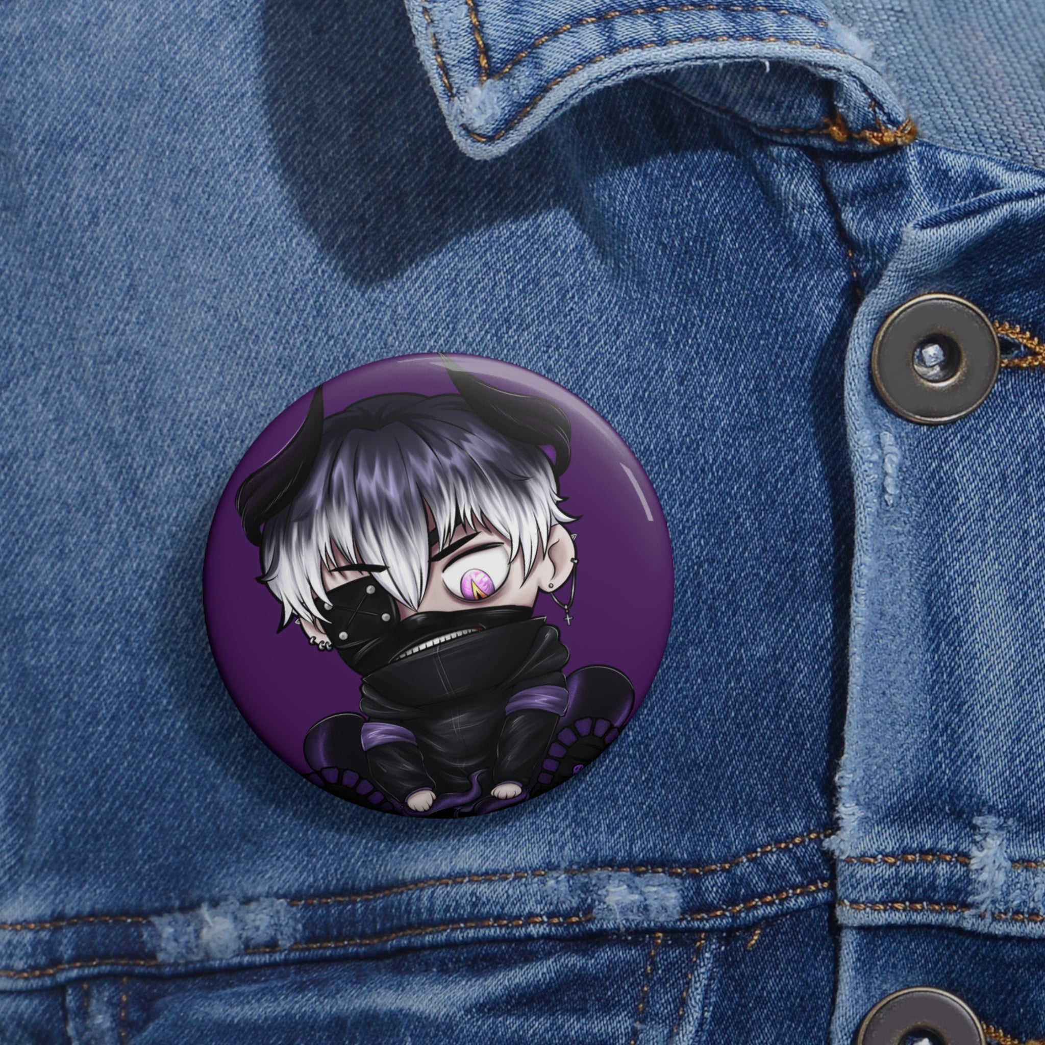 Ghastly Pin Button