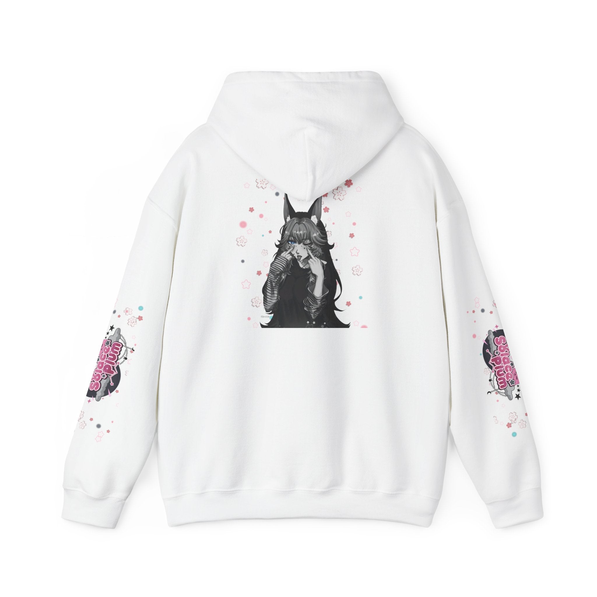 Solace Plum BW "Blep" Designer Hoodie