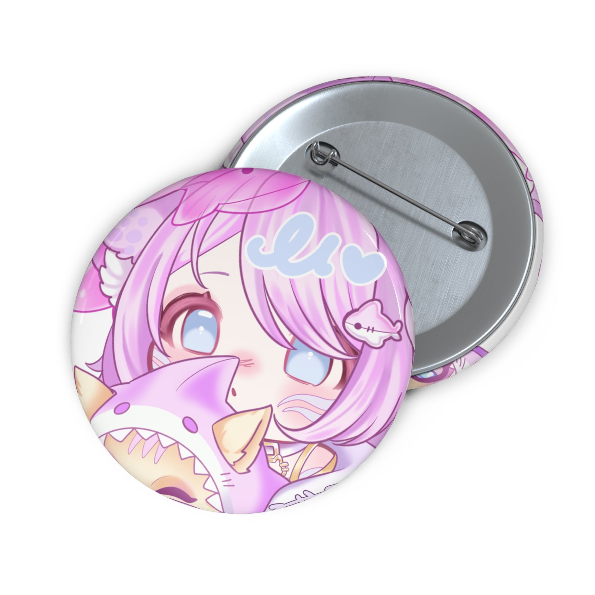 Pwupcakie "Blushie" Pin Button