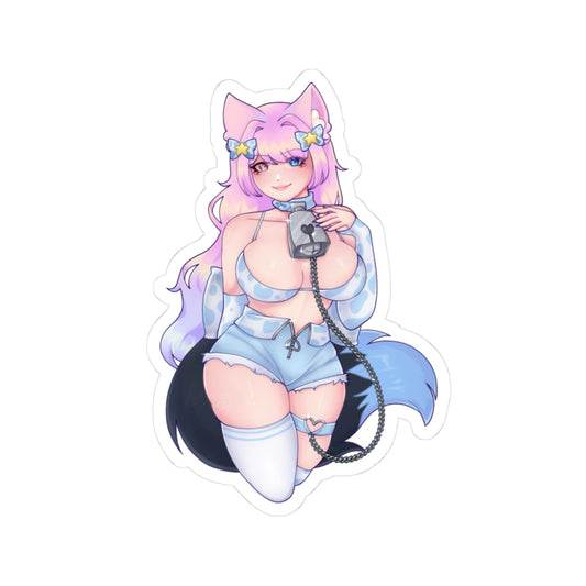 "Locked Up" Nighty Neko Sticker
