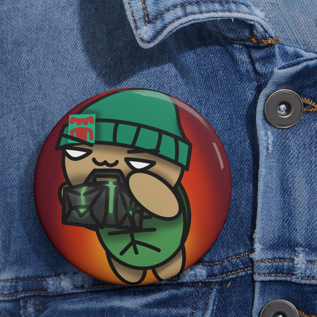 browntulstar "#BrownieVAL" Button Pin