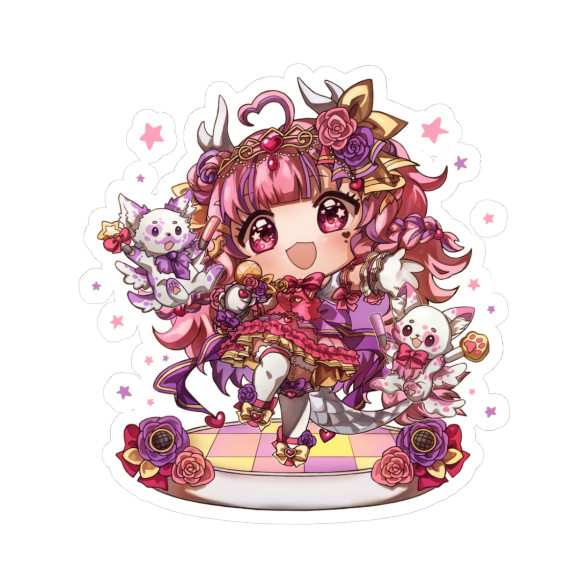 Rozalea and Mascots Sticker