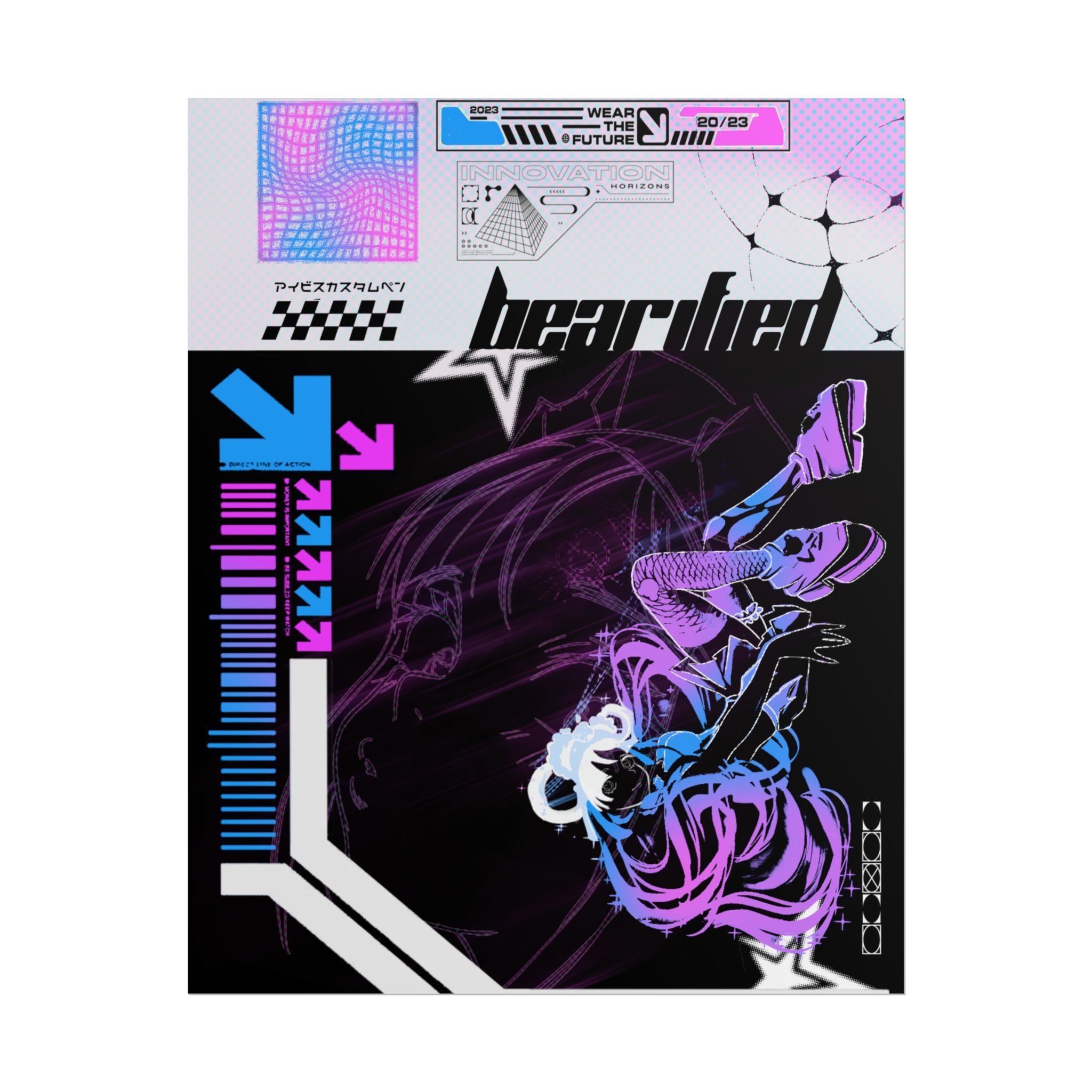 bearwithchloee "Retrowave" Poster