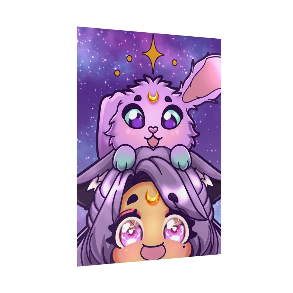 MoondustLeo "Moon & Jupiter" Poster