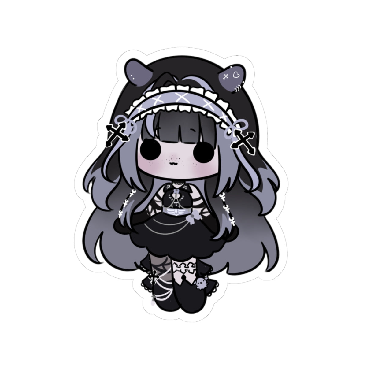 Ariel "Long Hair Cheeb" Sticker