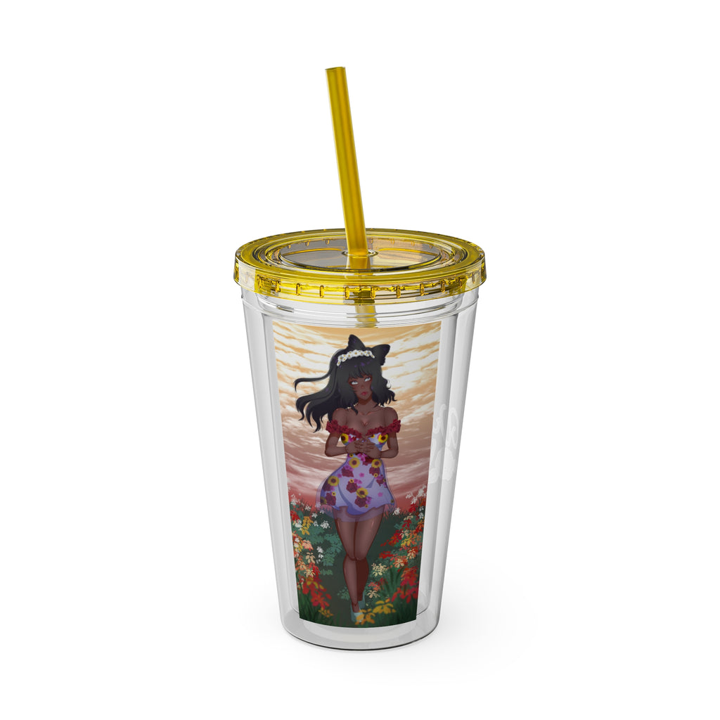 Vinnia Valentine "Rose Garden" Acrylic Tumbler