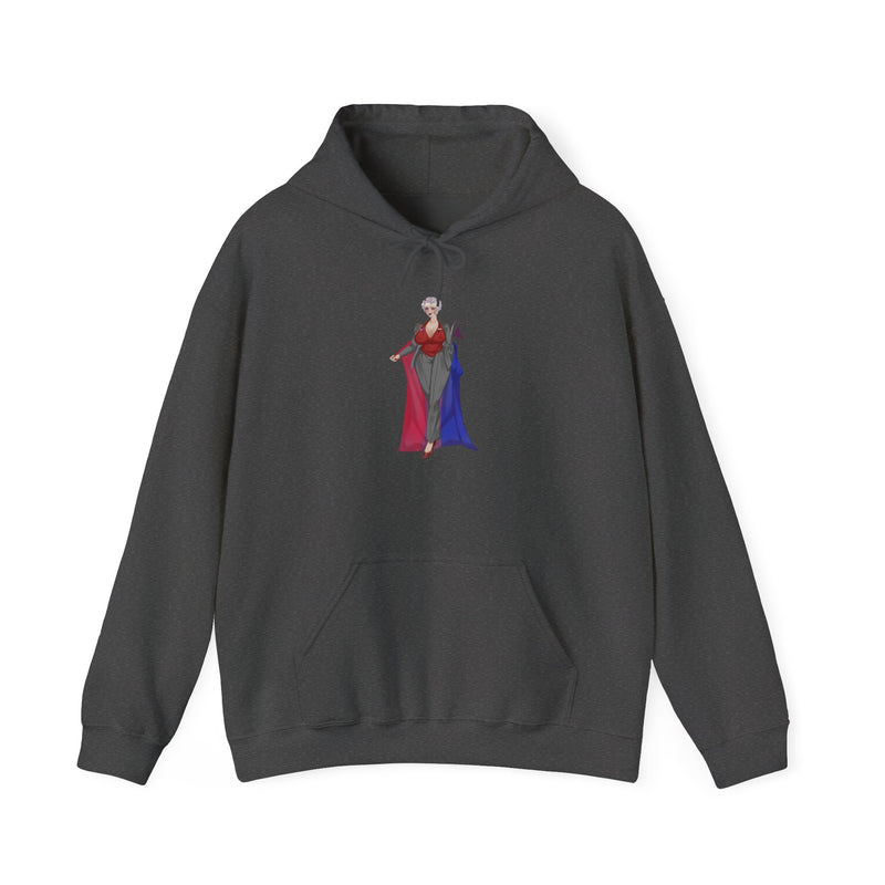 BasicallyVal "Red and Blue" Hoodie