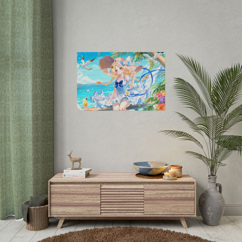 Momo Morning Beach Trip Poster