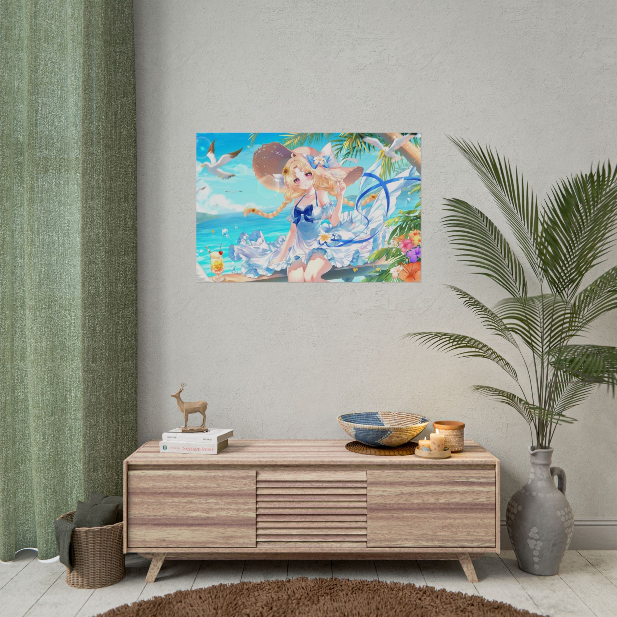 Momo Morning Beach Trip Poster