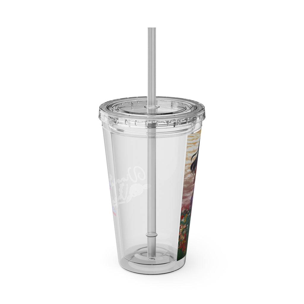 Vinnia Valentine "Rose Garden" Acrylic Tumbler