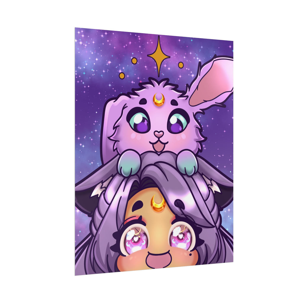 MoondustLeo "Moon & Jupiter" Poster