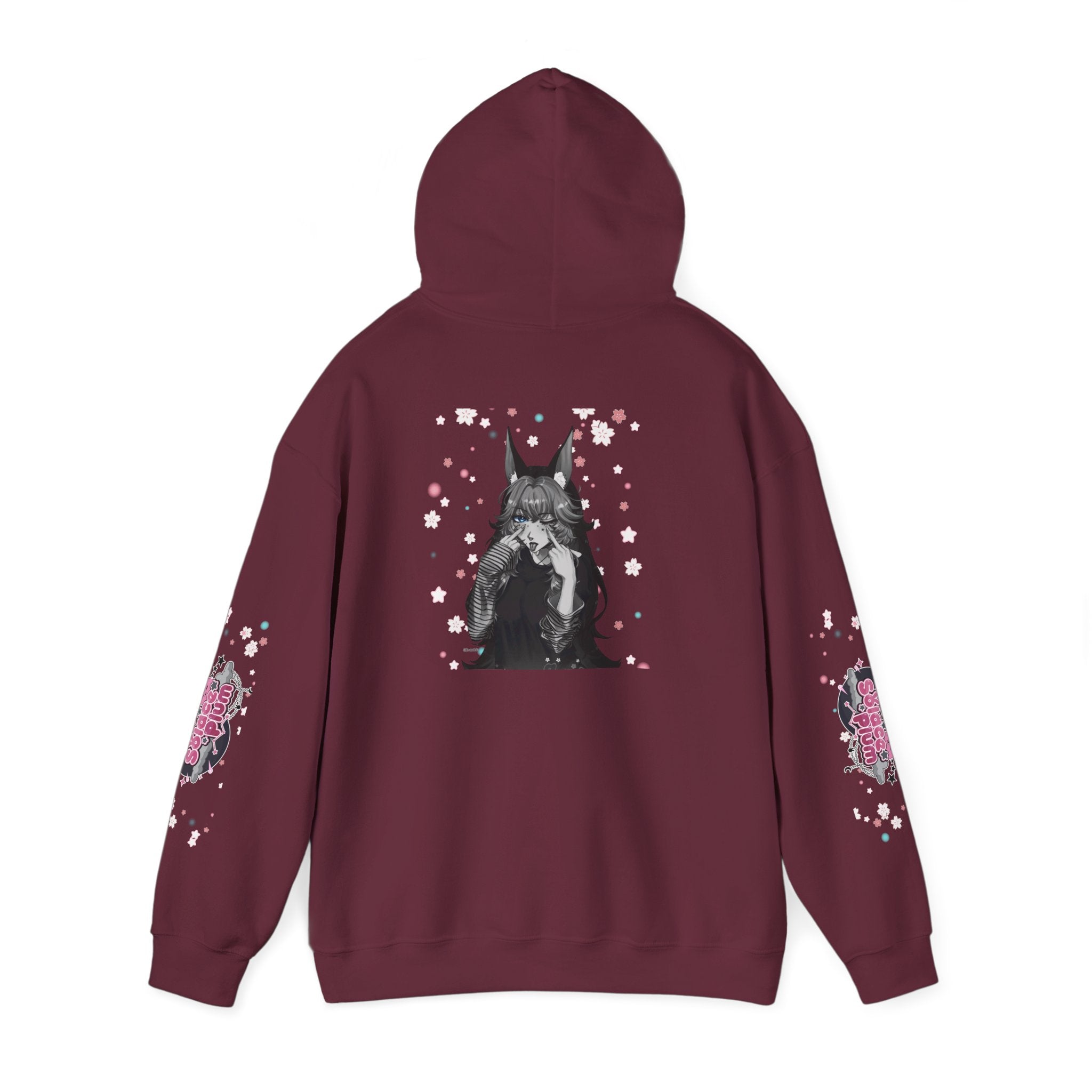 Solace Plum BW "Blep" Designer Hoodie