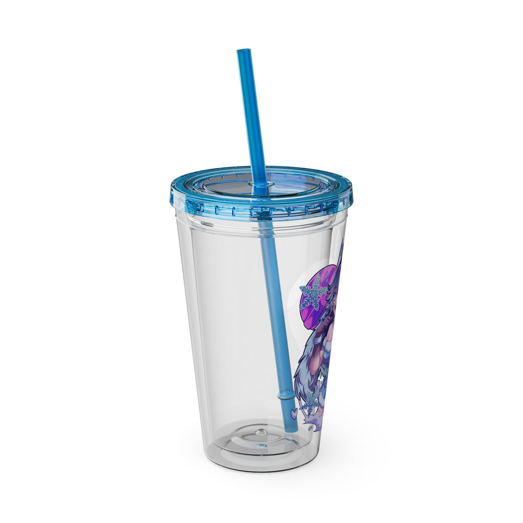 Honeybumz "Winter's Favorite Troublemaker" Acrylic Tumbler - KatDragonz