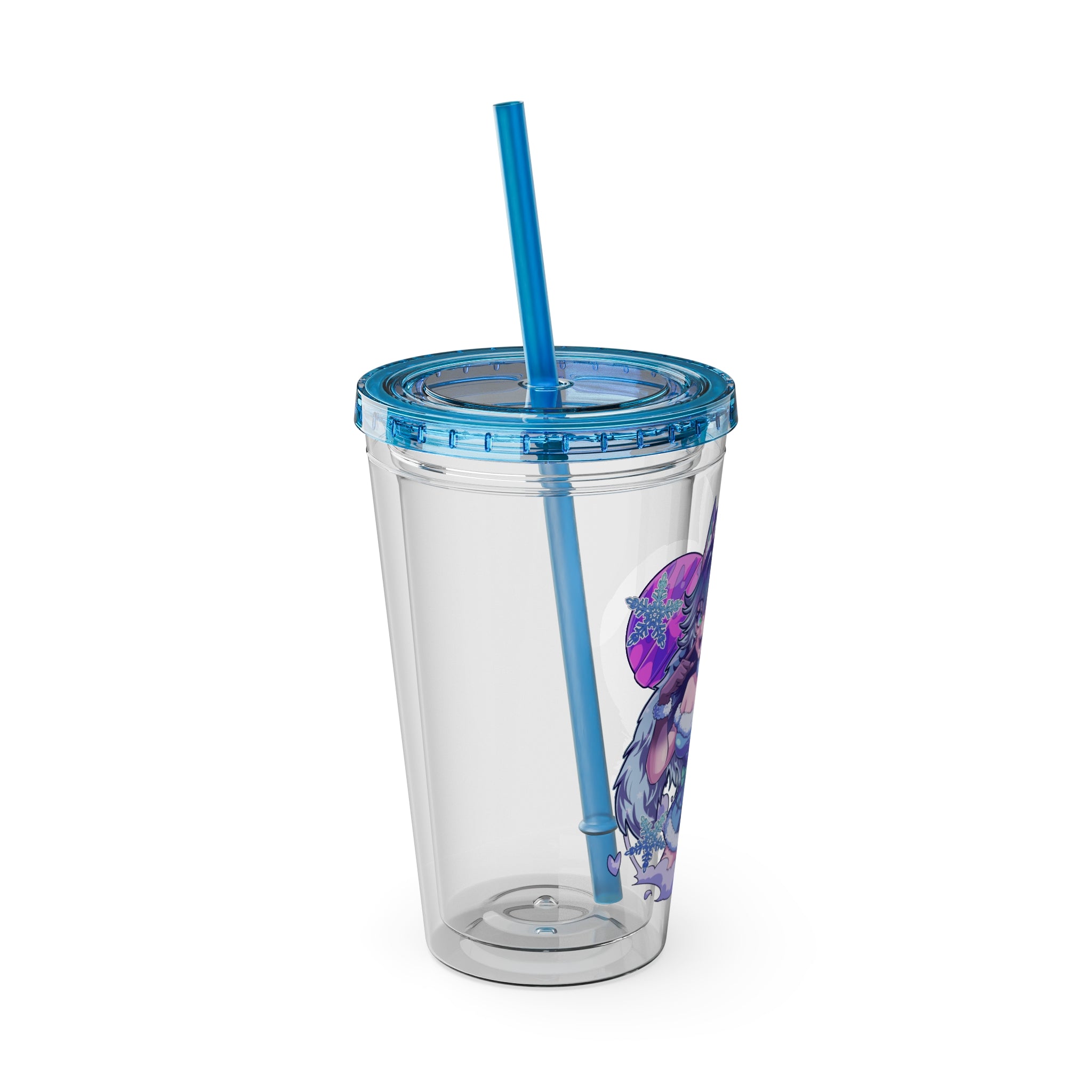 Honeybumz "Winter's Favorite Troublemaker" Acrylic Tumbler - KatDragonz